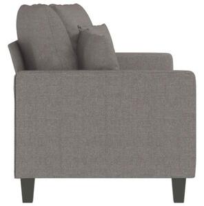 Sofa 2-osobowa, kolor taupe, 140 cm, tapicerowana tkaninÄ
