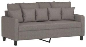 Sofa 2-osobowa, kolor taupe, 140 cm, tapicerowana tkaninÄ