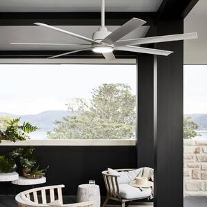 Beacon Lighting Wentylator sufitowy Beacon z oświetleniem Atlanta biały 142 cm cichy