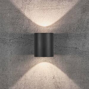 Nordlux Kinkiet zewnętrzny LED Canto 2, czarny, aluminium, nowoczesny