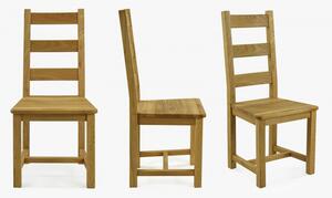 Krzesło z litego drewna dębowego, Ladder