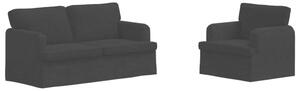 ModuÅowa sofa czarna z wygodnymi poduszkami i ergonomicznie zaprojektowanym siedziskiem