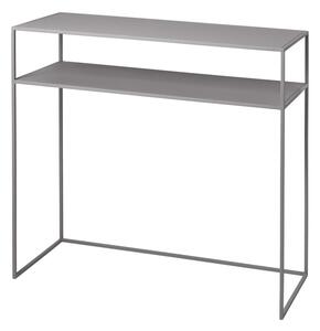 Jasnoszara metalowa konsola 35x85 cm Fera – Blomus