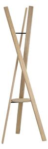Wieszak z litego drewna dębowego w naturalnym kolorze 62x176 cm Rakku – Blomus