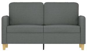 Sofa 2-osobowa, ciemnoszara, 120 cm, tapicerowana tkaninÄ