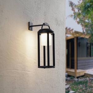 Lucande lampa solarna LED 2 w 1 Tilena, czarna, okrągła, aluminium Tilena Lucande, możliwość ściemniania, czarny, aluminium, nowoczesny