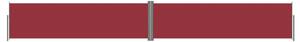 Zwijana markiza boczna, czerwona, 140 x 1000 cm