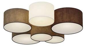 Lindby - Laurenz 6 Lampa Sufitowa Grey/White/Brown