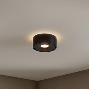 Lampa sufitowa LED Rotari Arcchio, możliwość ściemniania, czarny, salon / jadalnia, aluminium, nowoczesny
