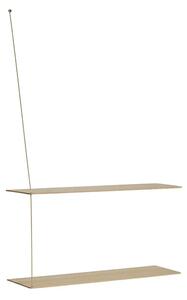 Woud - Stedge Półka L80 Anniversary White Oak/Brass