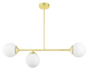 NOWOCZESNA LAMPA SUFITOWA WISZĄCA KLASYCZNE ZŁOTO FINO W3