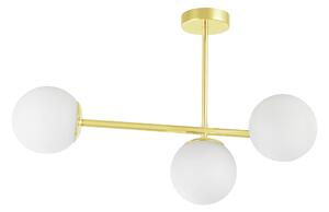NOWOCZESNA LAMPA SUFITOWA WISZĄCA KLASYCZNE ZŁOTO LEDO W3 LONG