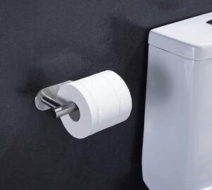 Srebrny minimalistyczny uchwyt na papier do toalety - Kartis 4X