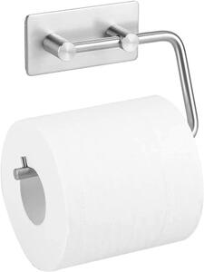 Srebrny nowoczesny uchwyt na papier toaletowy - Wosi 3X