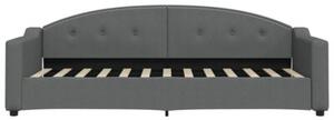 Sofa rozsuwana z szufladami, ciemnoszara, 80x200 cm, tkanina