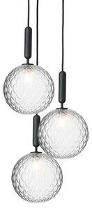 Nuura Aps - Miira 3 Żyrandol Large Rock Grey/Optic Clear Nuura