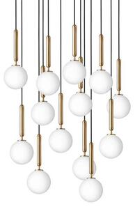 Nuura Aps - Miira 13 Żyrandol Brass/Opal Nuura
