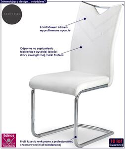 Minimalistyczne krzesło Eldor - cappuccino