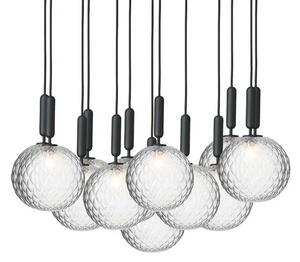 Nuura Aps - Miira 13 Żyrandol Large Rock Grey/Optic Clear Nuura
