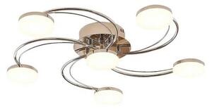 Lindby - Rouven 6 LED Lampa Sufitowa Chrome