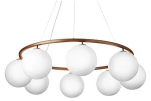 Nuura Aps - Miira 8 Circular Żyrandol Ciemny Brąz/Opalizowany White Nuura