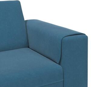 Nowoczesna sofa do salonu w kolorze niebieskim, 4-miejscowa, z oddychajÄ cego materiaÅu