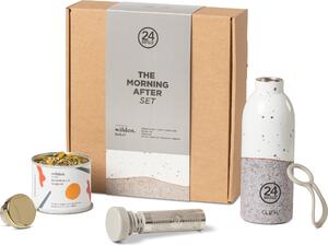 Butelka termiczna The Morning After Infuser Set Wabi 500 ml z uchwytem, zakrętką i herbatą 4 el