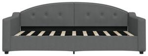 Sofa z materacem, ciemnoszara, 90x190 cm, tkanina