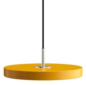 UMAGE - Asteria Lampa Wisząca Mini Saffron Yellow/Steel Top