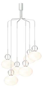 Nuura Aps - Rizzatto Cluster 6 Żyrandol Satin Silver/Opal Nuura