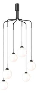 Nuura Aps - Apiales Cluster 6 Żyrandol Satin Black/Opal Nuura