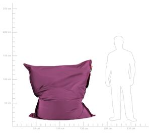 Pufa worek siedzisko z wypełnieniem salon dzieci 140x80 cm purpurowy Fuzzy Beliani