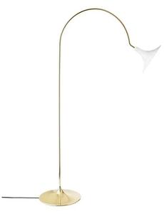 Nuura Aps - Petalii Lampa Podłogowa White/Polished Brass Nuura