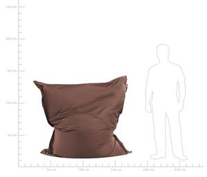 Pufa worek siedzisko z wypełnieniem do salonu dla dzieci 140x80 cm brązowy Fuzzy Beliani