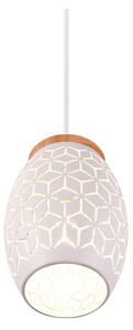 Biała lampa wisząca ø 15 cm Bidar – Reality