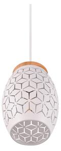 Biała lampa wisząca ø 15 cm Bidar – Reality