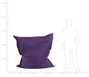 Pufa worek siedzisko z wypełnieniem do salonu dla dzieci 140x80 cm fioletowy Fuzzy Beliani