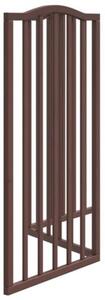 Składana bramka dla psa, 3 panele, brązowy dąb, 150 cm