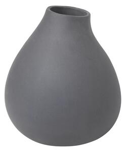Ciemnoszary porcelanowy wazon (wysokość 17 cm) Nona – Blomus