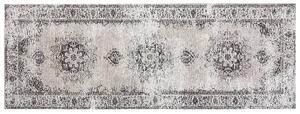 Dywan orientalny do salonu prostokątny 60 x 180 cm bawełna szarobeżowy Almus Beliani