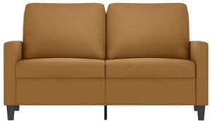 Sofa 2-osobowa, brÄ zowy, 120 cm, tapicerowana aksamitem