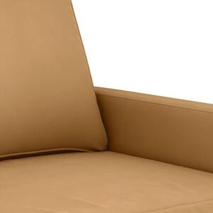 Sofa 2-osobowa, brÄ zowy, 120 cm, tapicerowana aksamitem