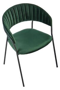 Zielone metalowe krzesło - Eledis 3X