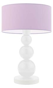 Lampka nocna na biurko lampa biurkowa LED z abażurem walec 30cm BUBBLE