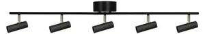 Globen Lighting - Hubble 5 Lampa Sufitowa Long Black
