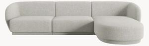 Narożna sofa modułowa z szenilu Lionel
