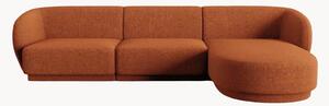 Narożna sofa modułowa z szenilu Lionel