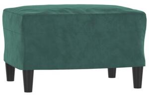 Sofa 3-osobowa z podnÃ³Å¼kiem, ciemnozielony, 180 cm, aksamit