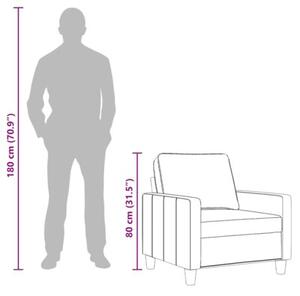Fotel, jasnoszary, 60 cm, obity tkaninÄ