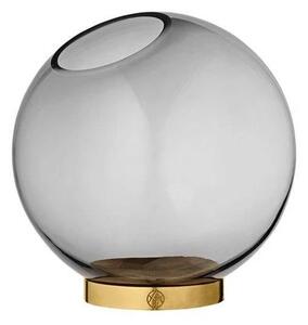 AYTM - Globe Wazon w/Stand Ø10xH10 Black/Gold
